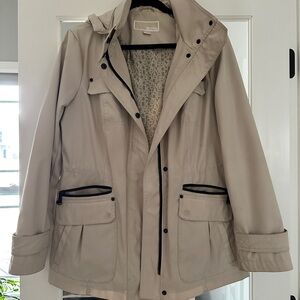 Michael Kors spring jacket with removable hood